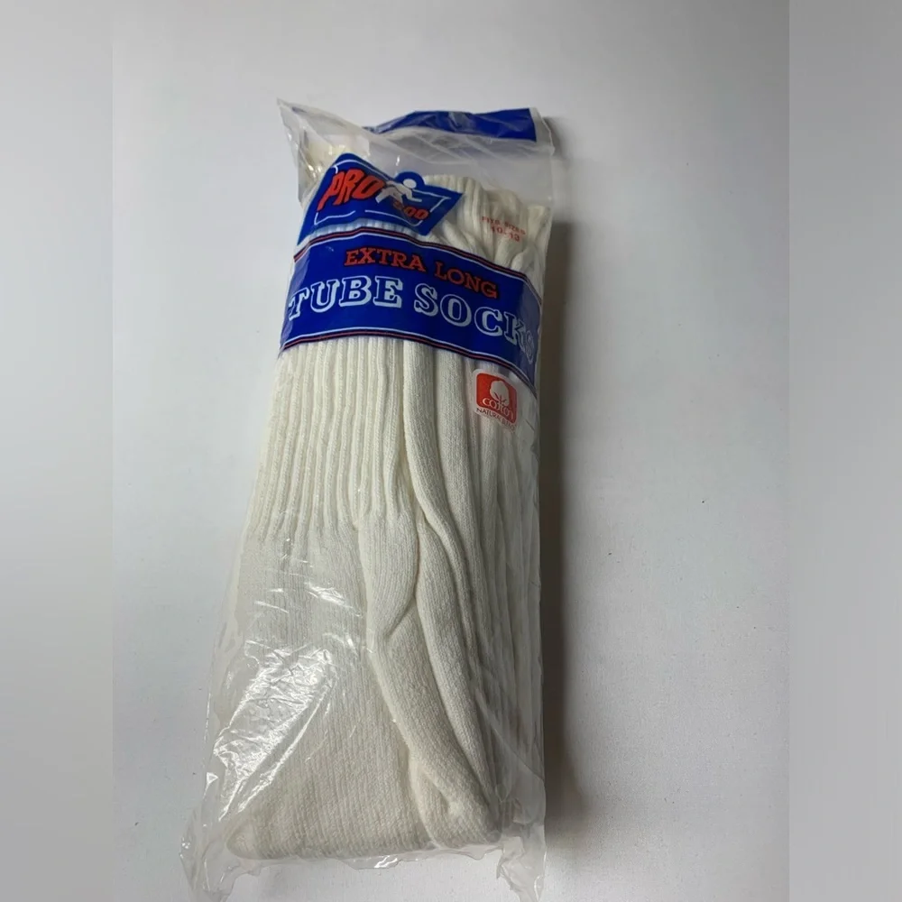 Vintage Deadstock Pro 500 Extra Long Tube Sock Set USA 10-13​